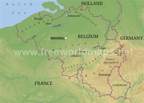 rivier in belgie|Belgium Rivers Map 